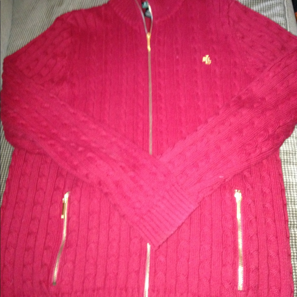 Ralph Lauren sweater, medium.